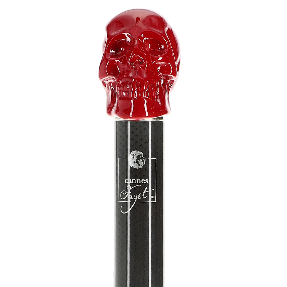 Red Skull Handle Sword Walking Stick with Carbon Fiber Shaft