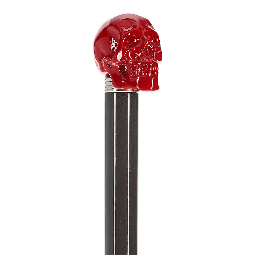 Red Skull Handle Sword Walking Stick with Carbon Fiber Shaft