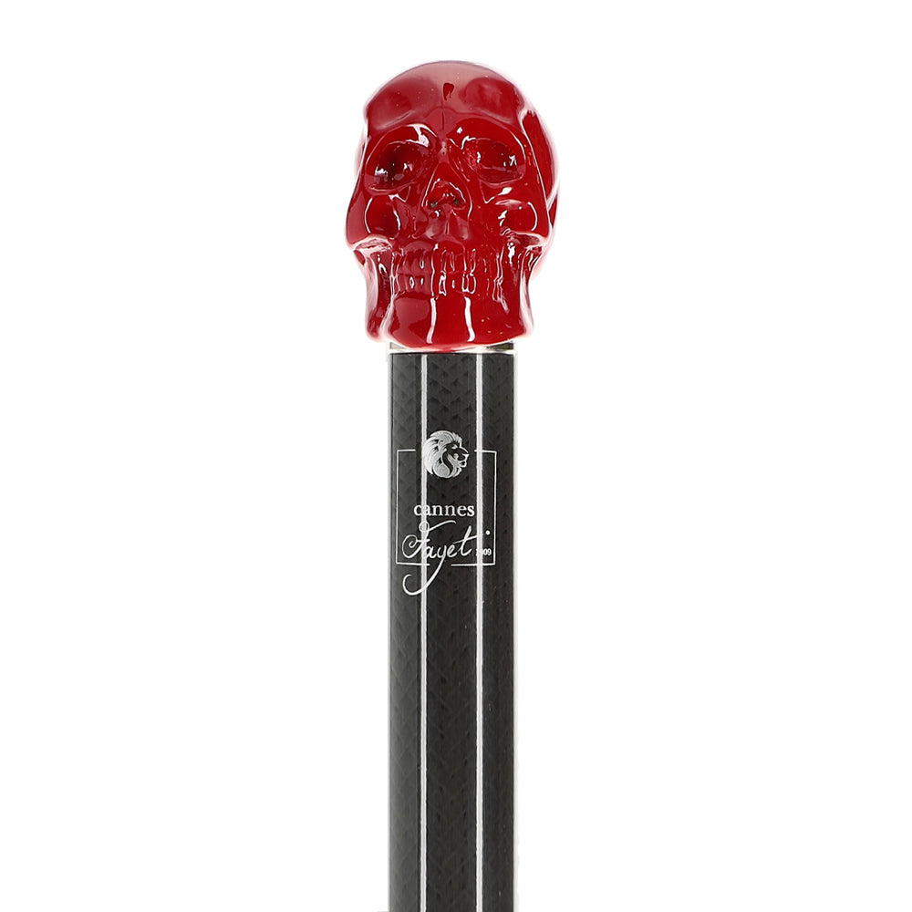 Red Skull Handle Sword Walking Stick with Carbon Fiber Shaft