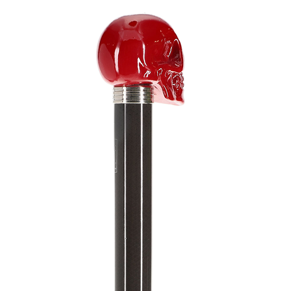 Red Skull Handle Sword Walking Stick with Carbon Fiber Shaft