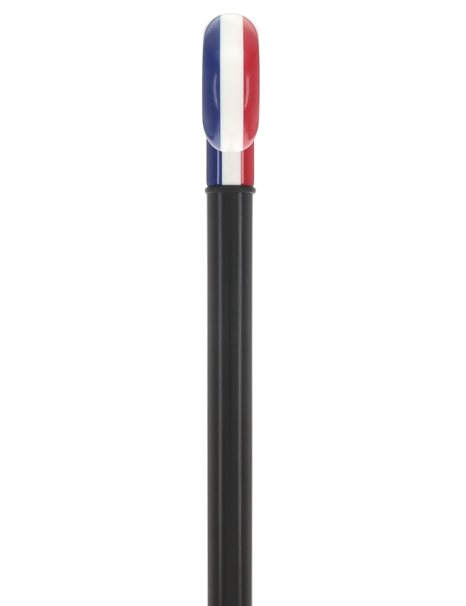 The Freedom Stripe Derby Cane: Red/ White & Blue Acrylic, Beechwood