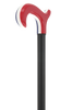 The Freedom Stripe Derby Cane: Red/ White & Blue Acrylic, Beechwood