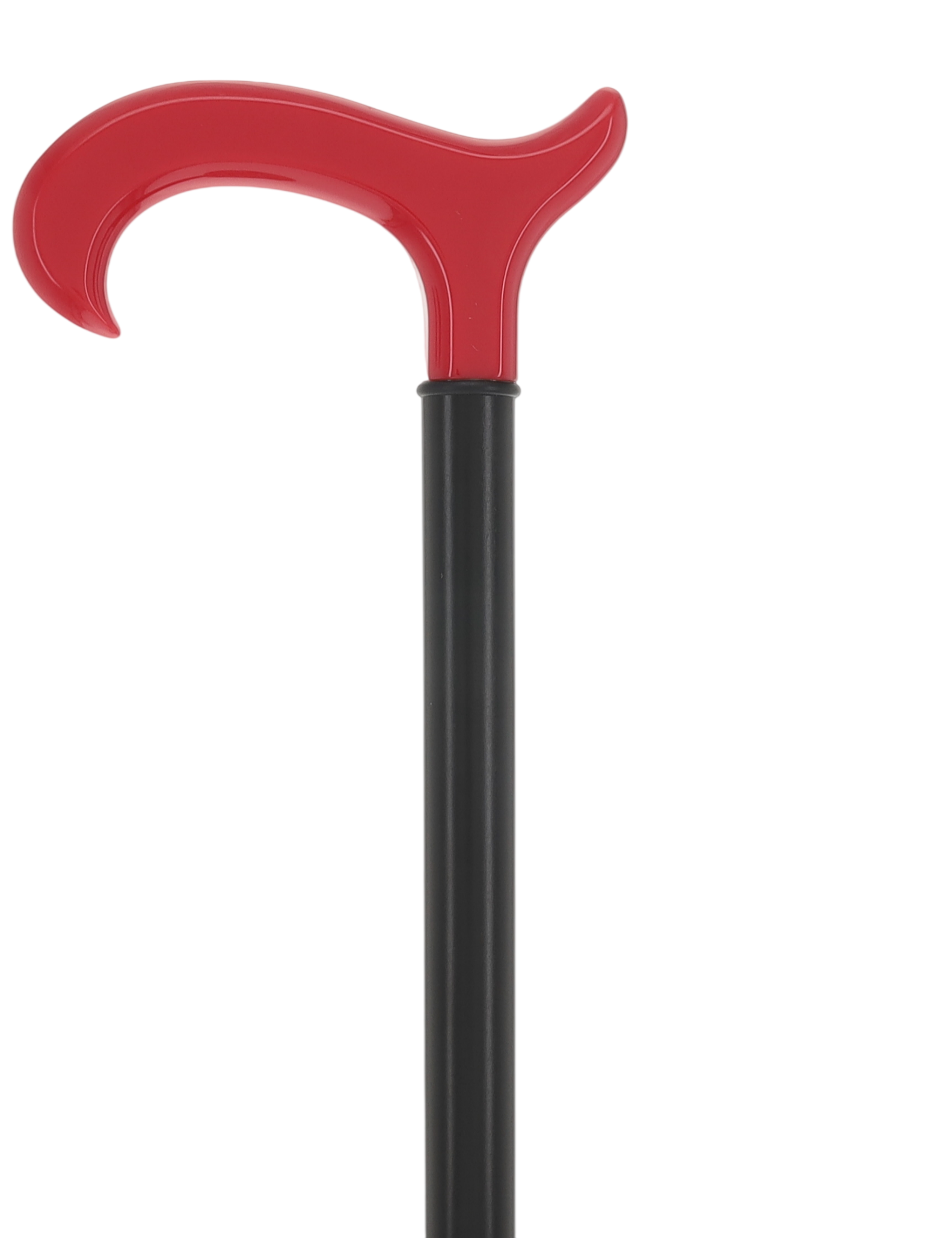 The Freedom Stripe Derby Cane: Red/ White & Blue Acrylic, Beechwood