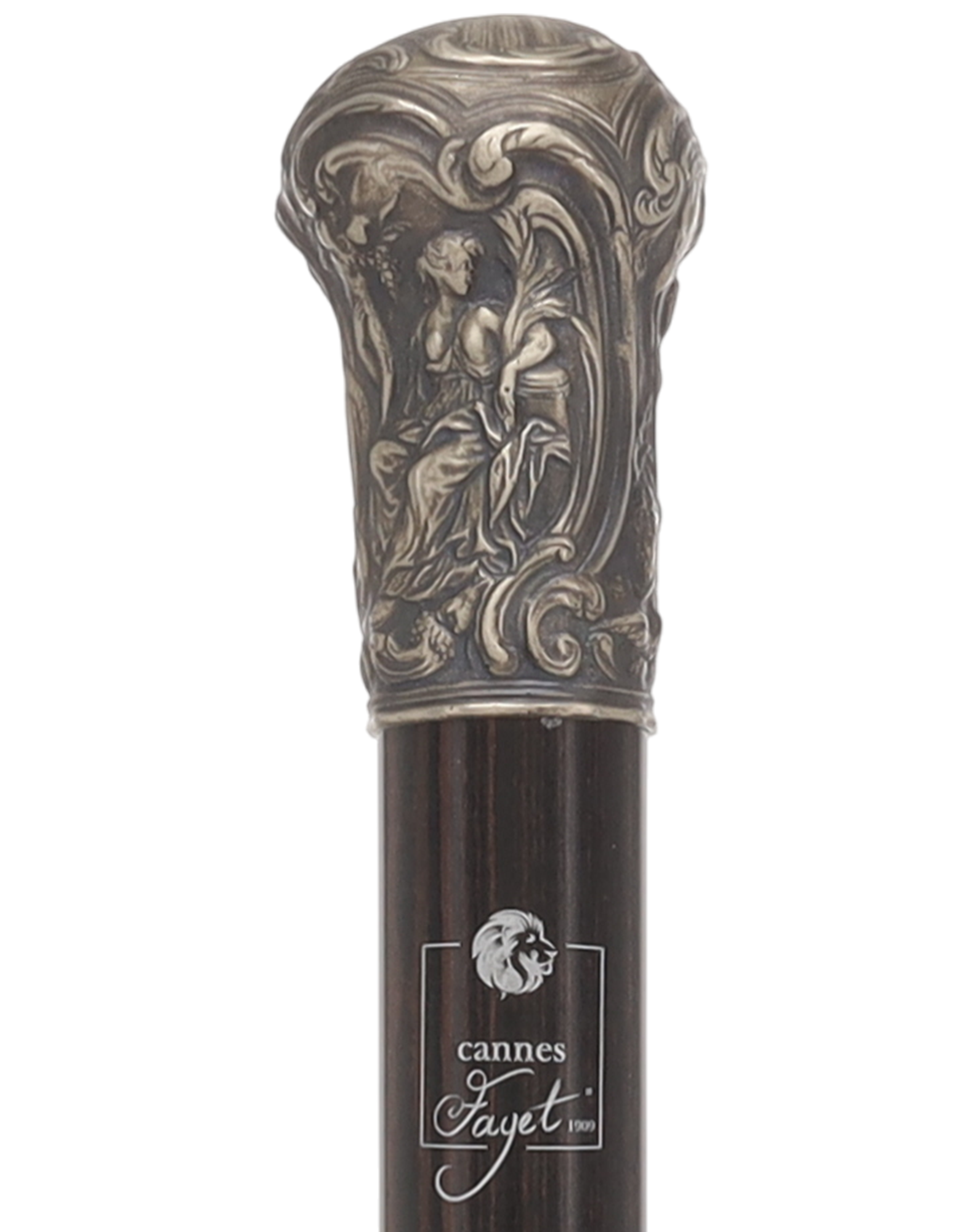 Masterpiece in Hand: Museum Replica Silver Sculptured Knob Cane