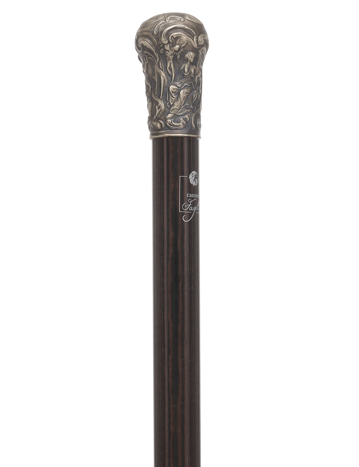 Masterpiece in Hand: Museum Replica Silver Sculptured Knob Cane