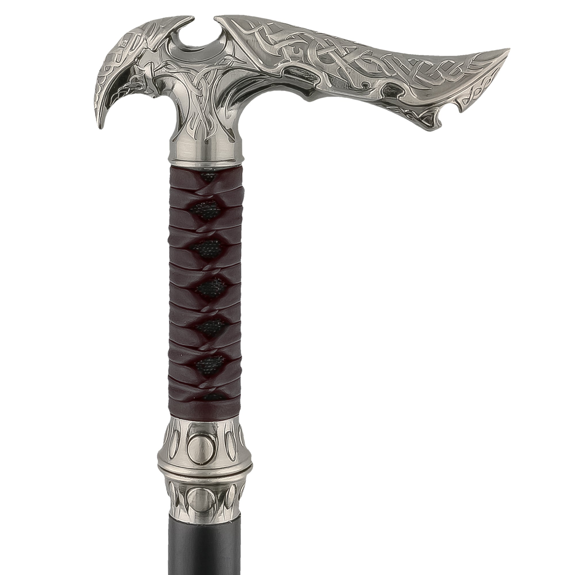 Medieval Sword Cane: Leather-Wrapped, Premium Steel Blade