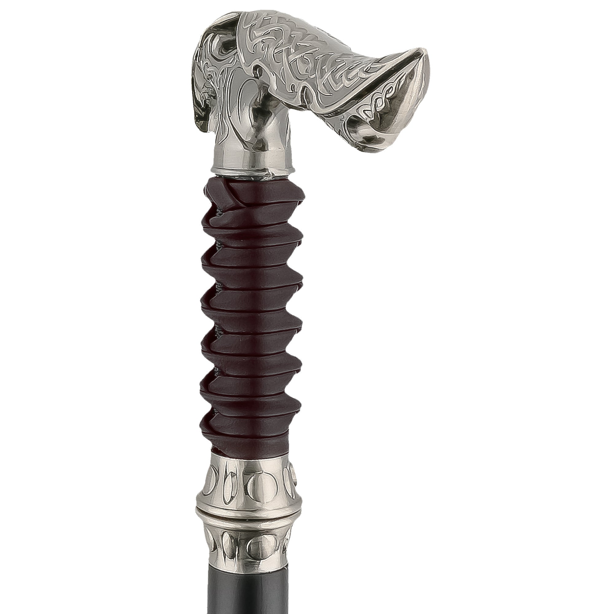 Medieval Sword Cane: Leather-Wrapped, Premium Steel Blade