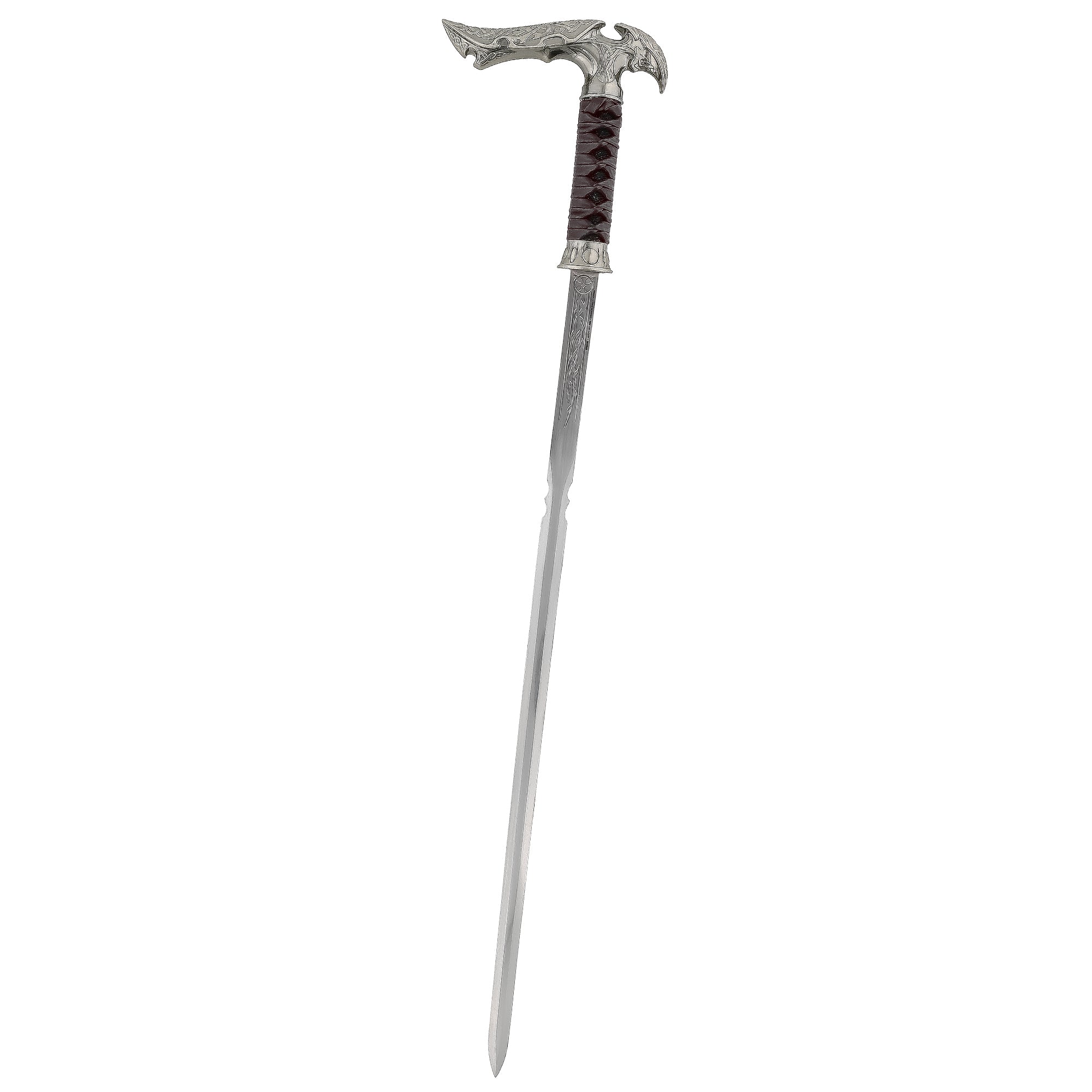 Medieval Sword Cane: Leather-Wrapped, Premium Steel Blade