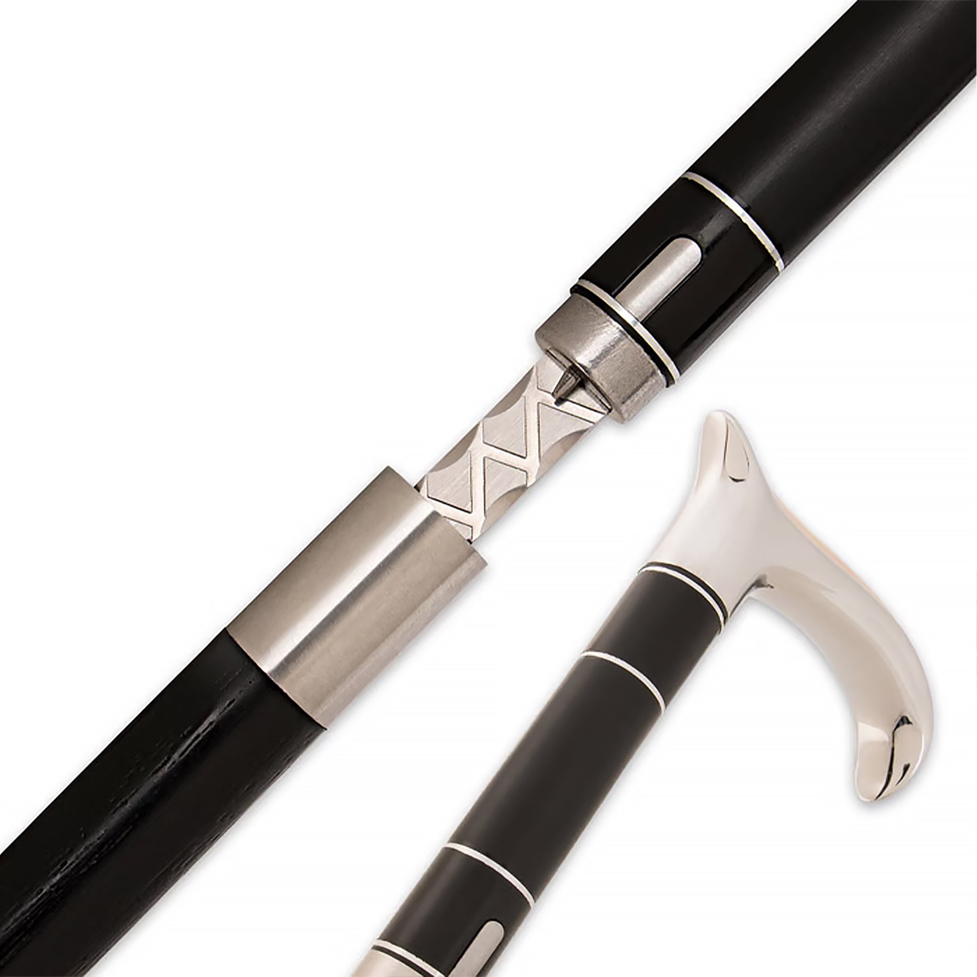 Antique Style Fritz Handle Sword Cane: Custom File Blade Design