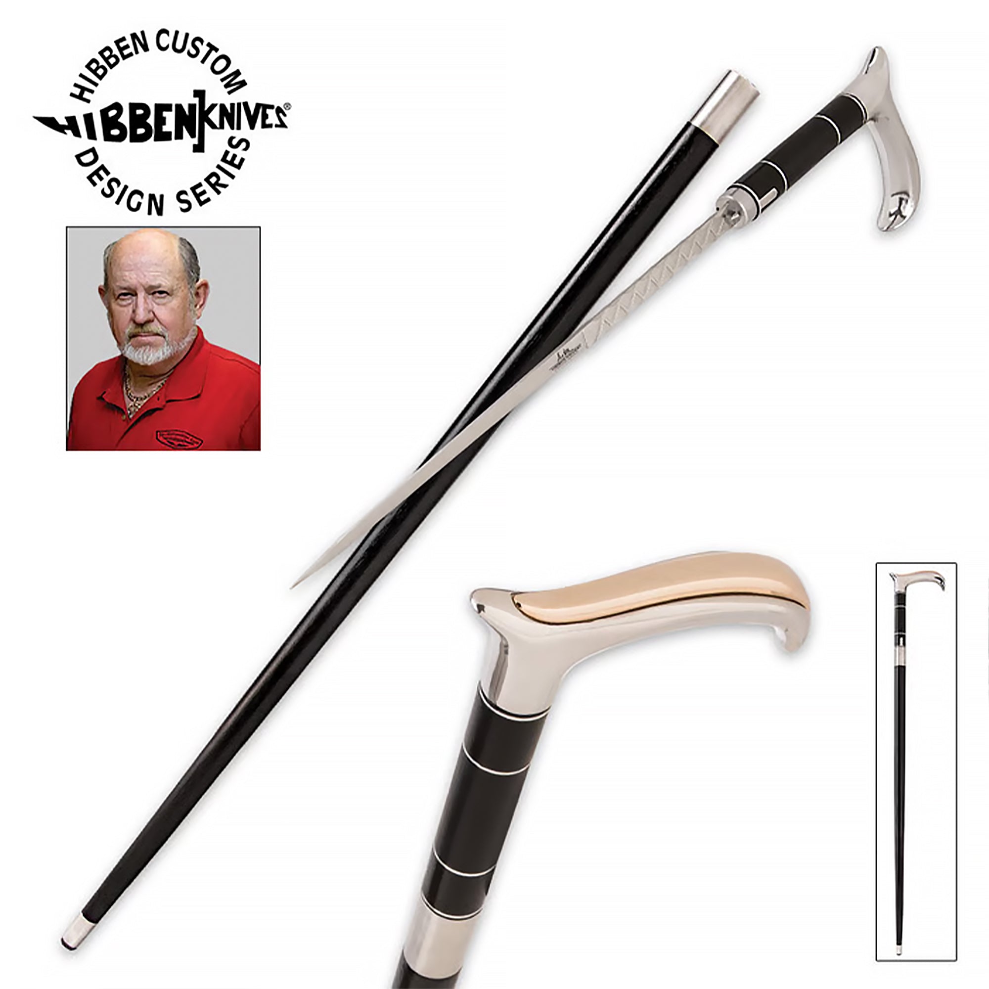 Antique Style Fritz Handle Sword Cane: Custom File Blade Design