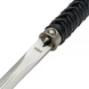 Shikoto Shinshi Sword Cane: High Carbon Steel, Leather-Wrapped Grip