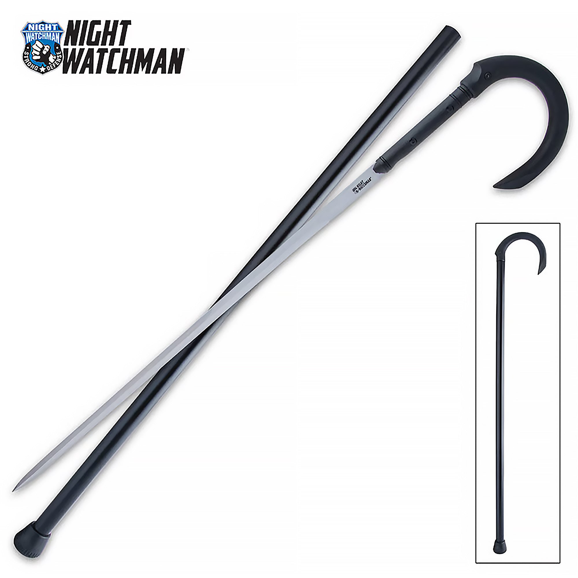 Night Watchman Hook Sword Cane: Stealth and Protection