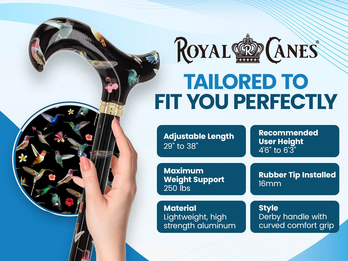 Flight of the Hummingbird: Designer Pattern Adjustable Cane