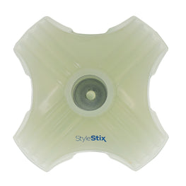 Style Stix 25mm Clear with Glow Self Standing Cane Base