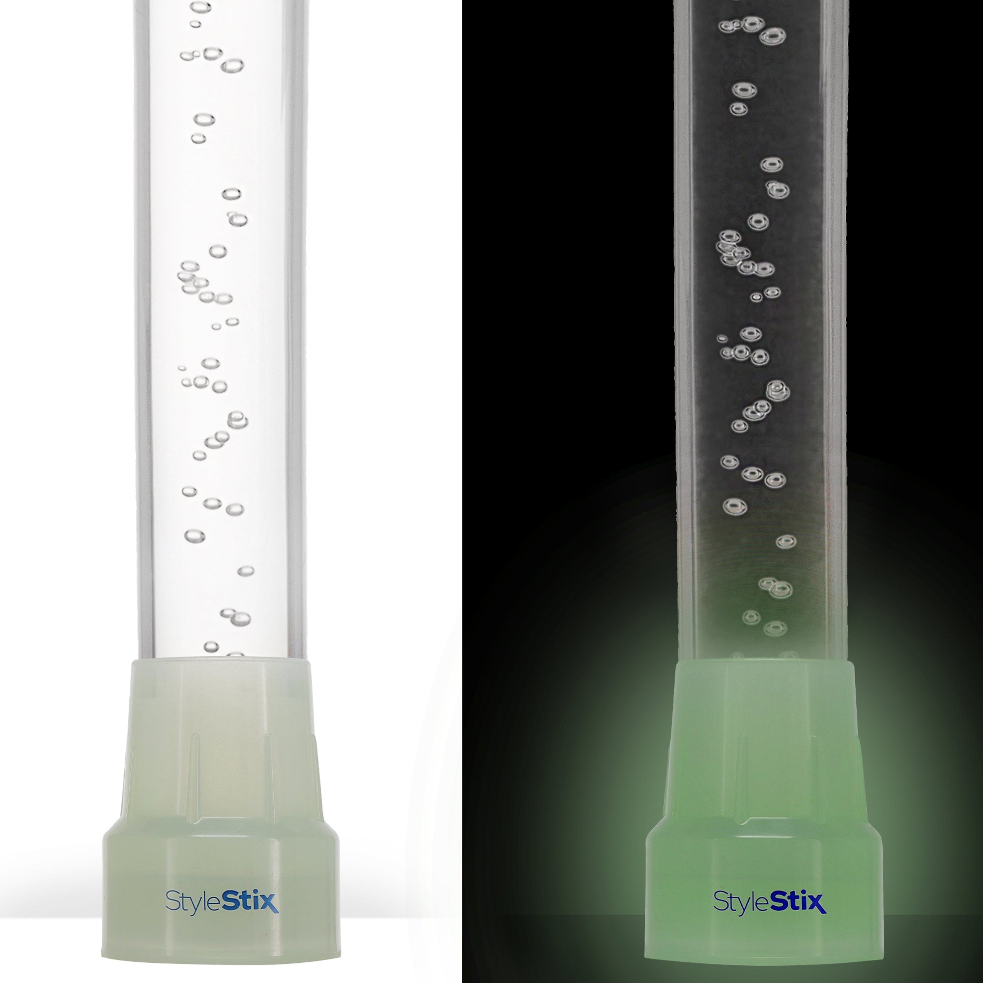 "Bubbles In Ice" - Exquisite Bubblé Elegance: A Translucent Crystal Shaft With Captivating Bubbles
