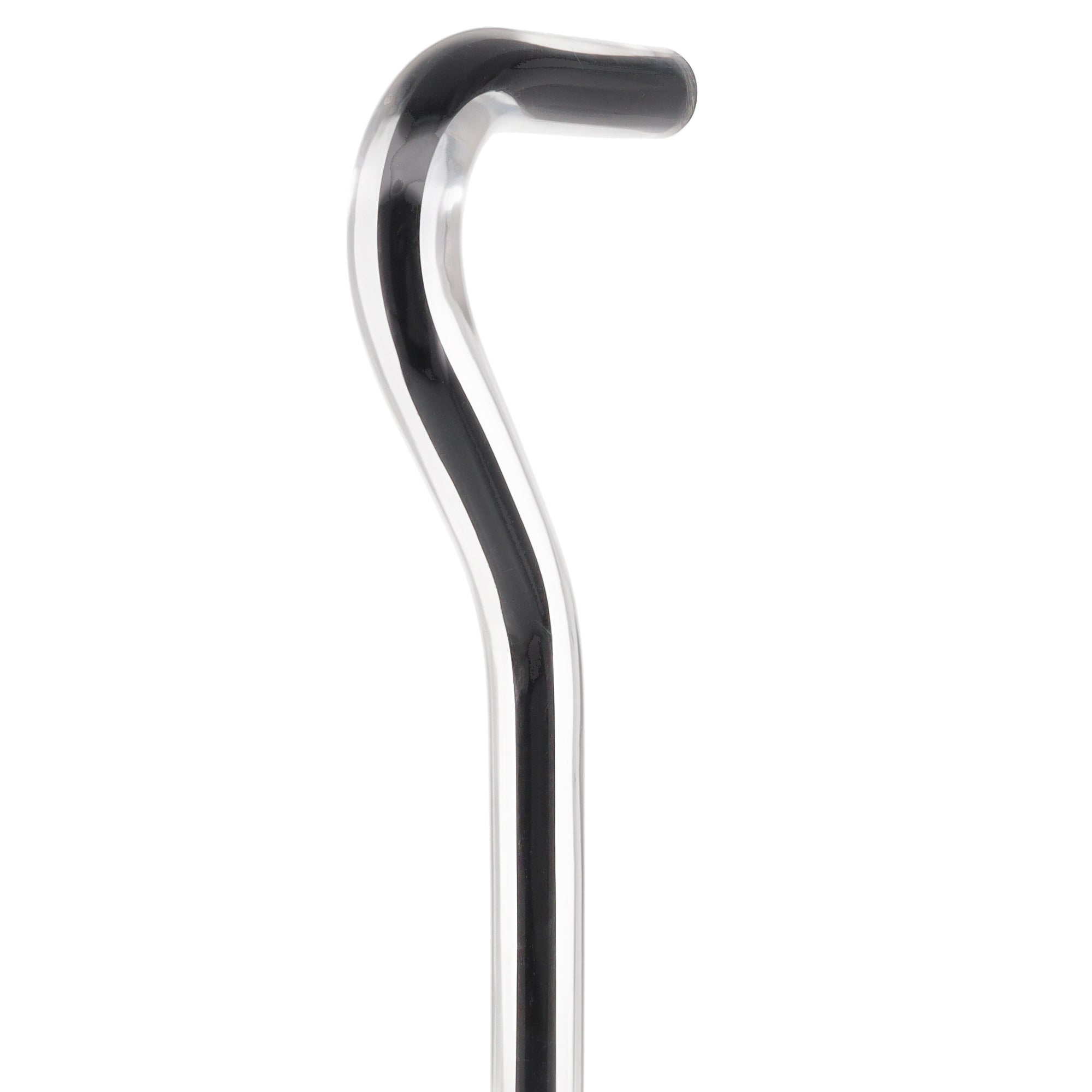 Dr. House Inspired Flame Cane "The Phoenix" - Clear Acrylic, Black Stripe