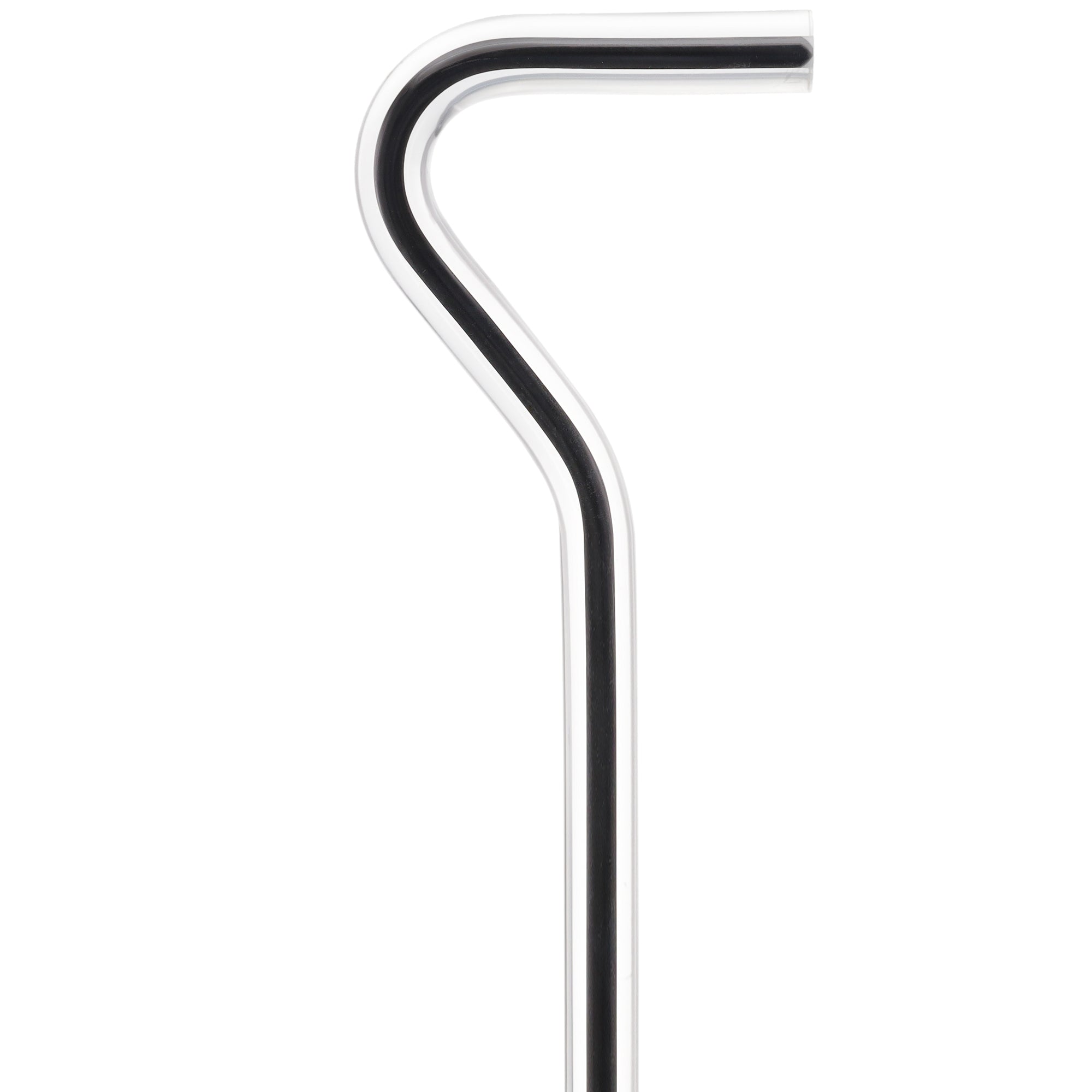 Dr. House Inspired Flame Cane "The Phoenix" - Clear Acrylic, Black Stripe