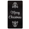 Custom Cane Engraving - Rectangle Black Anodized Aluminum - Christmas Special