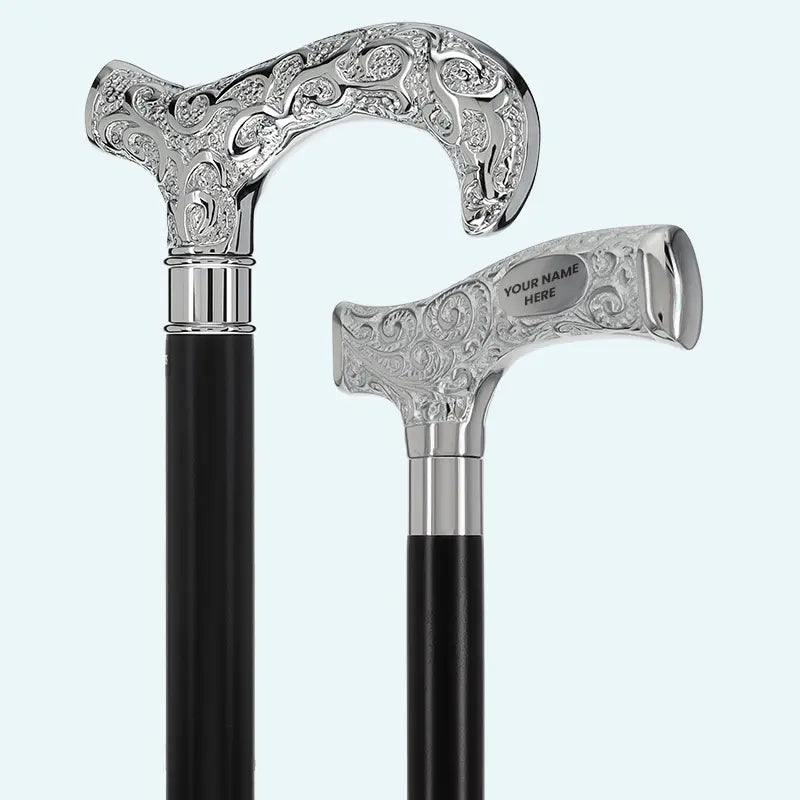 Modern Black Onyx Swirl Ergonomic Handle Walking Cane with Black Modern Black Onyx Swirl Ergonomic Handle Walking Cane with Black