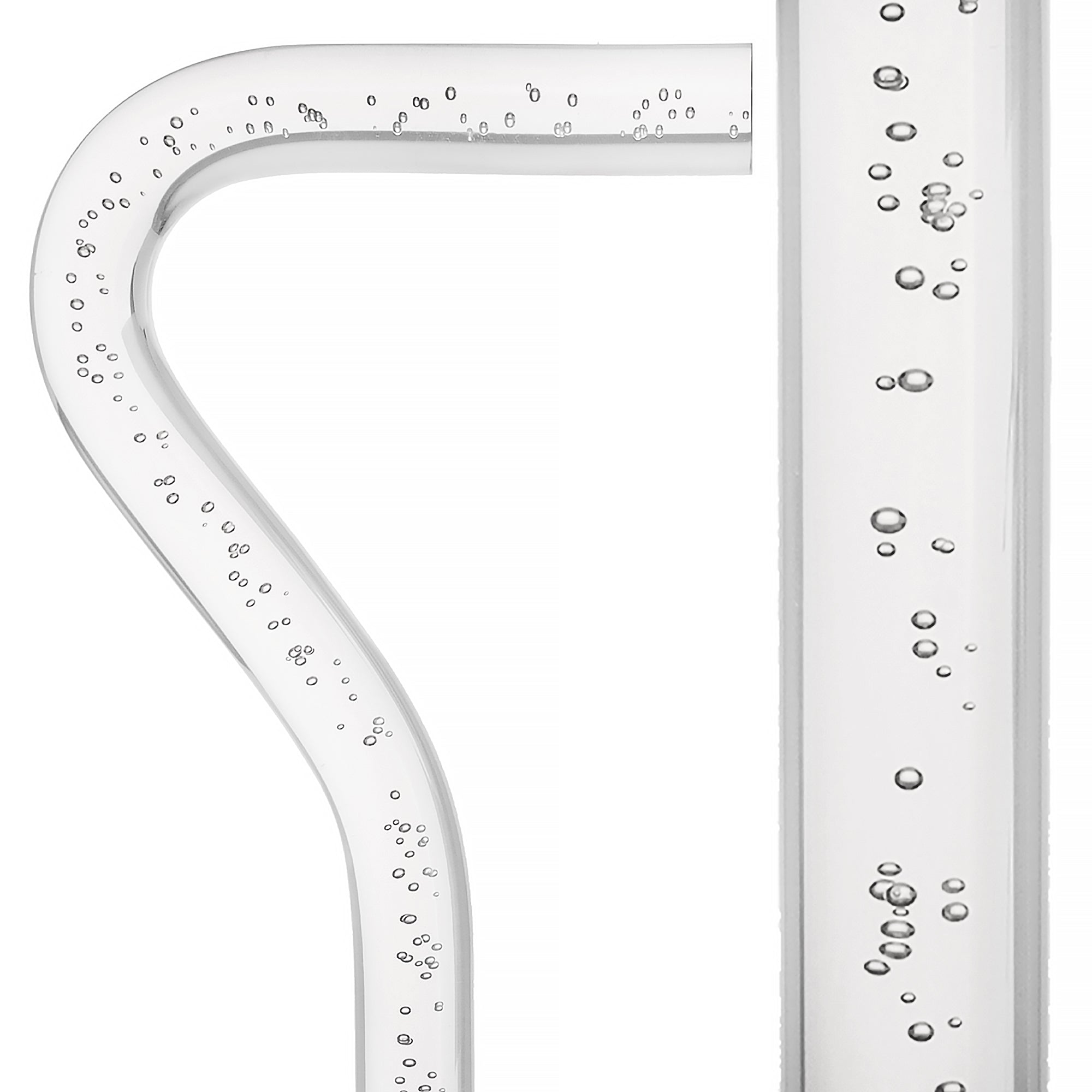 "Bubbles In Ice" - Exquisite Bubblé Elegance: A Translucent Crystal Shaft With Captivating Bubbles