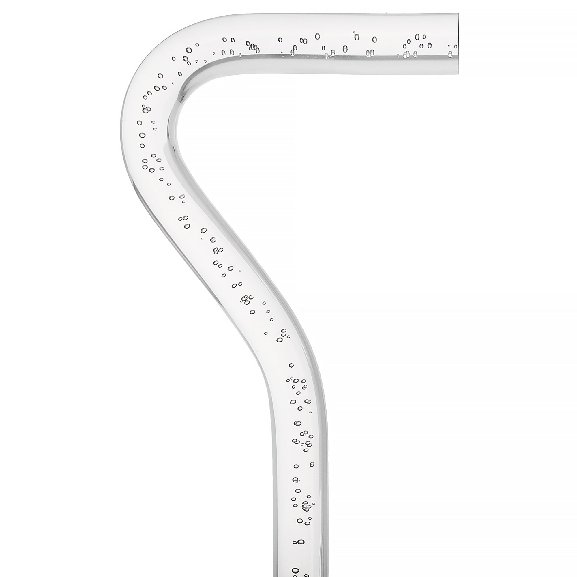 "Bubbles In Ice" - Exquisite Bubblé Elegance: A Translucent Crystal Shaft With Captivating Bubbles