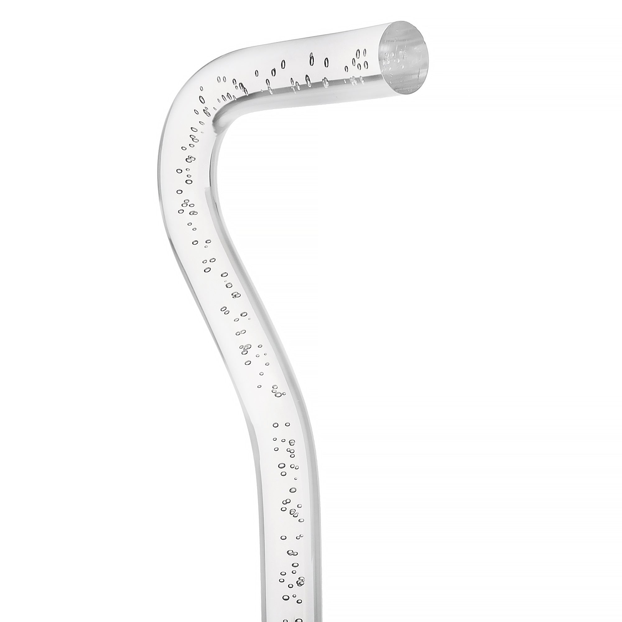 "Bubbles In Ice" - Exquisite Bubblé Elegance: A Translucent Crystal Shaft With Captivating Bubbles
