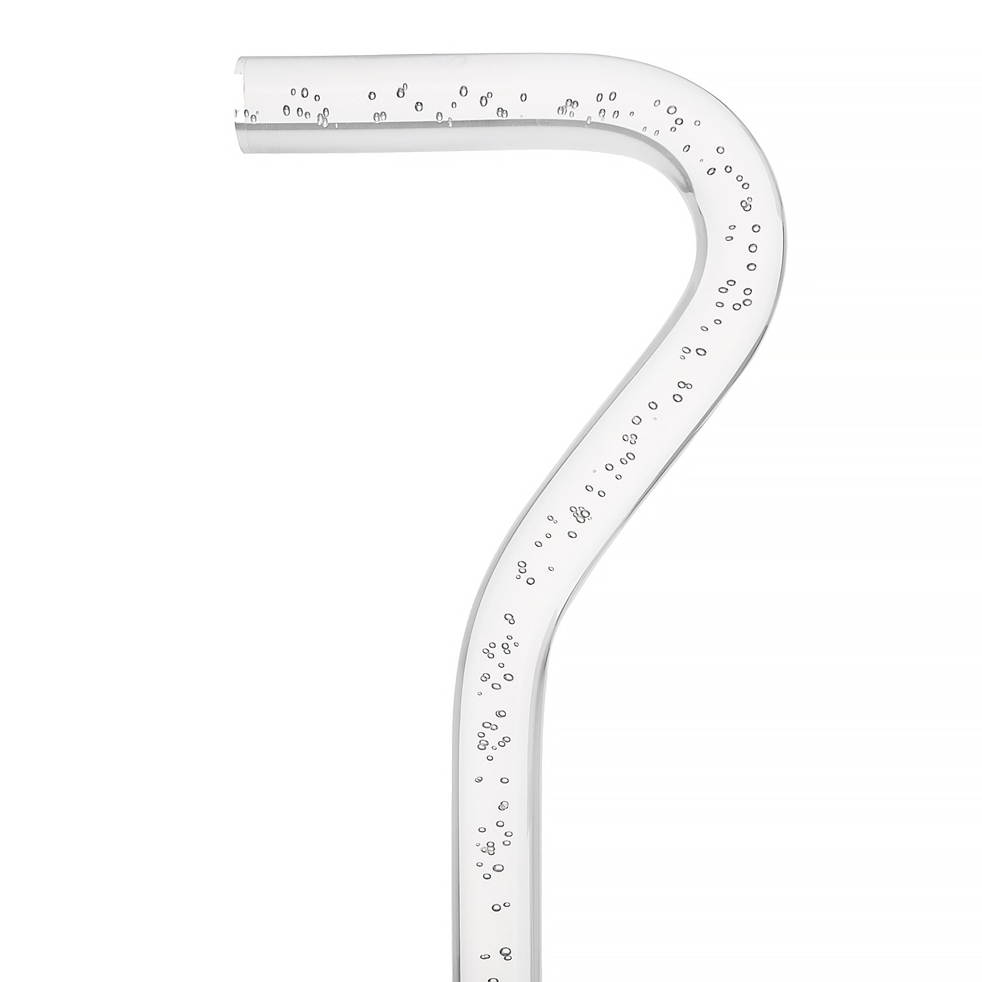 "Bubbles In Ice" - Exquisite Bubblé Elegance: A Translucent Crystal Shaft With Captivating Bubbles