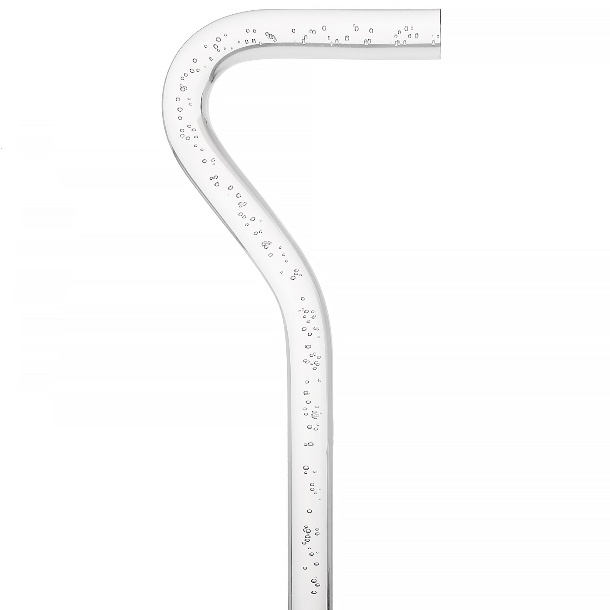 "Bubbles In Ice" - Exquisite Bubblé Elegance: A Translucent Crystal Shaft With Captivating Bubbles