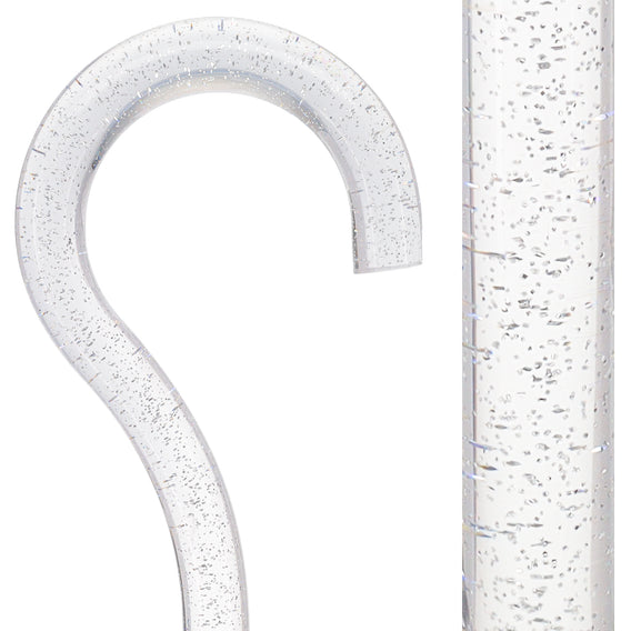 Clear Silver Luminance: Sparkle-Infused, Invisible Clear Shaft