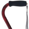 Limited single item listing: Smoky Red Offset Walking Cane