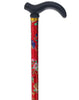 Limited single item listing: Red floral adjustable Derby Cane