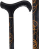 Limited single item listing: Black Derby cane w/ Gold swirl Design