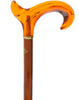 Limited single item listing: Amber ergonomic handle walking cane (left hand)