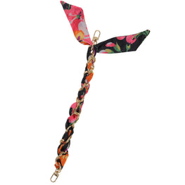 Luxury Flower Blossom Silk Scarf: FashionStix w/ Chain Clip