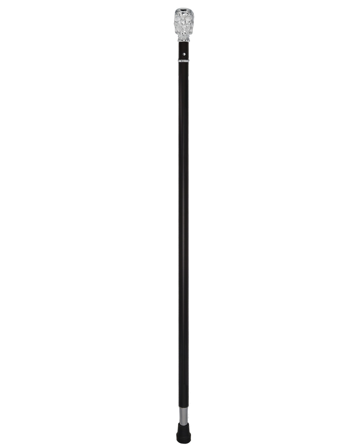 Custom RC Swords Chrome Skull Handle Sword Cane – Black Metal Shaft, 29" Blade