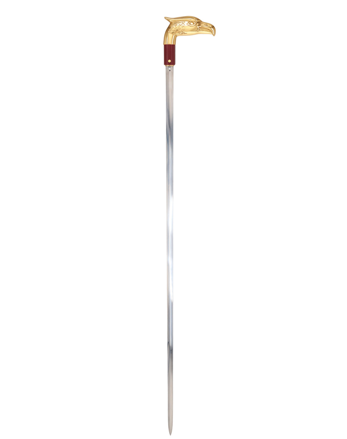 Custom RC Swords Brass Eagle Handle Sword Cane – Mahogany Metal Shaft, 29" Blade