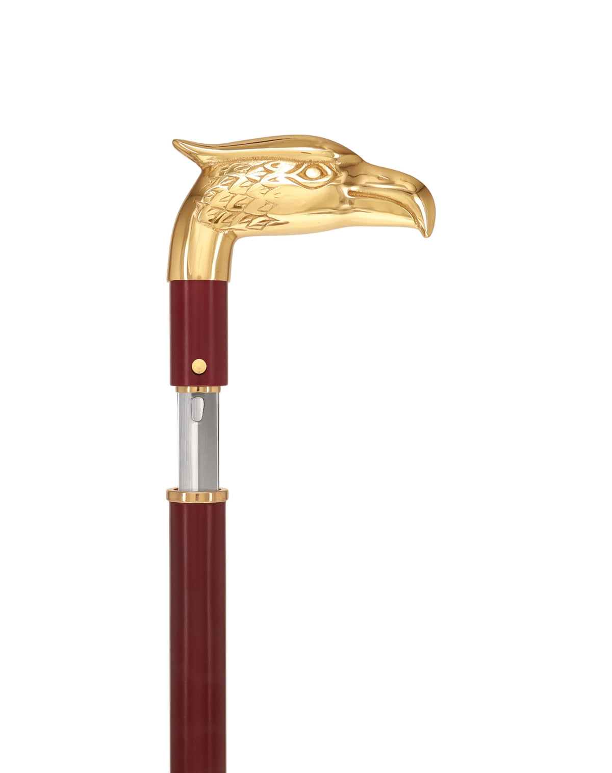 Custom RC Swords Brass Eagle Handle Sword Cane – Mahogany Metal Shaft, 29" Blade