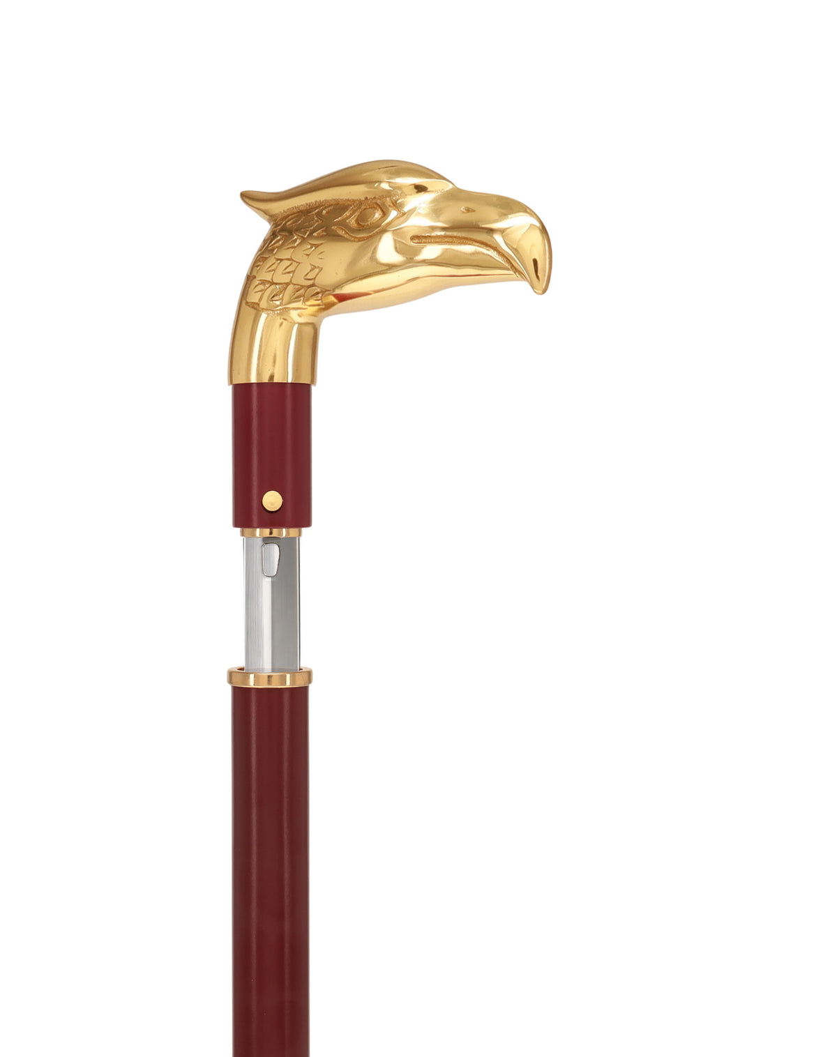 Custom RC Swords Brass Eagle Handle Sword Cane – Mahogany Metal Shaft, 29" Blade