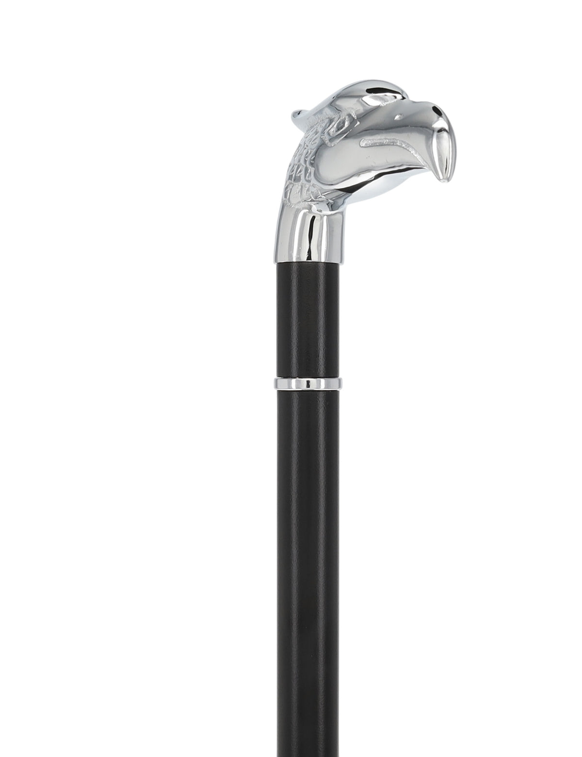 Custom RC Swords Chrome Eagle Handle Sword Cane – Black Metal Shaft, 29" Blade