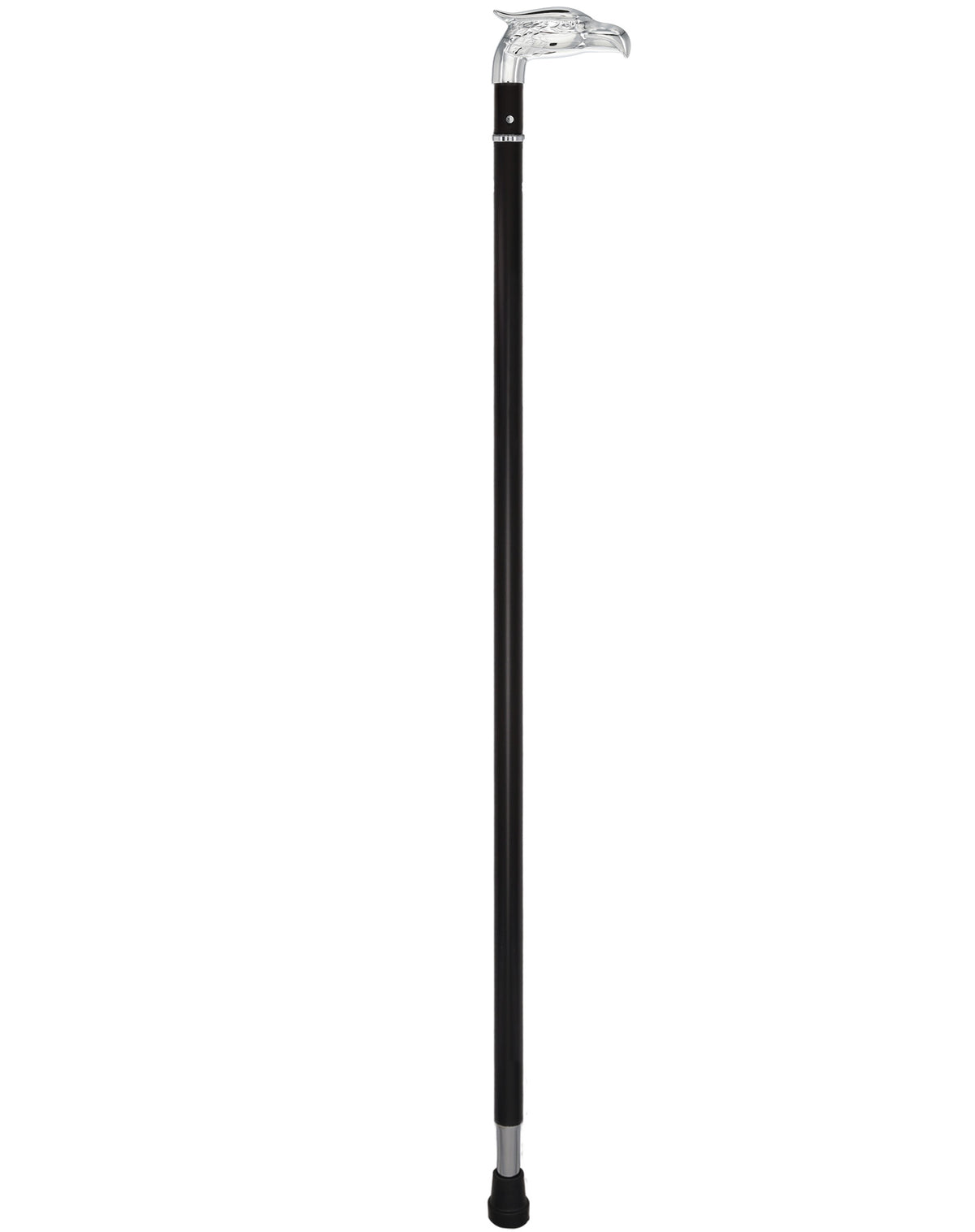 Custom RC Swords Chrome Eagle Handle Sword Cane – Black Metal Shaft, 29" Blade