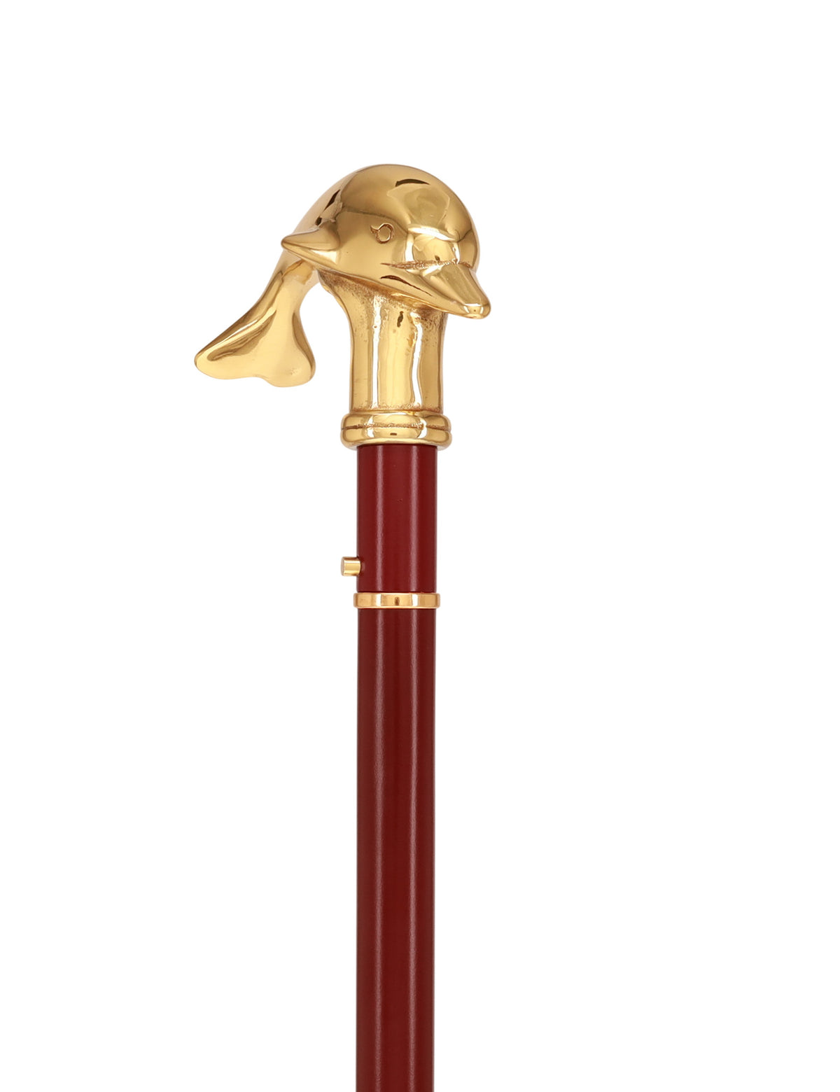 Custom RC Swords Brass Dolphin Handle Sword Cane – Mahogany Metal Shaft, 29" Blade