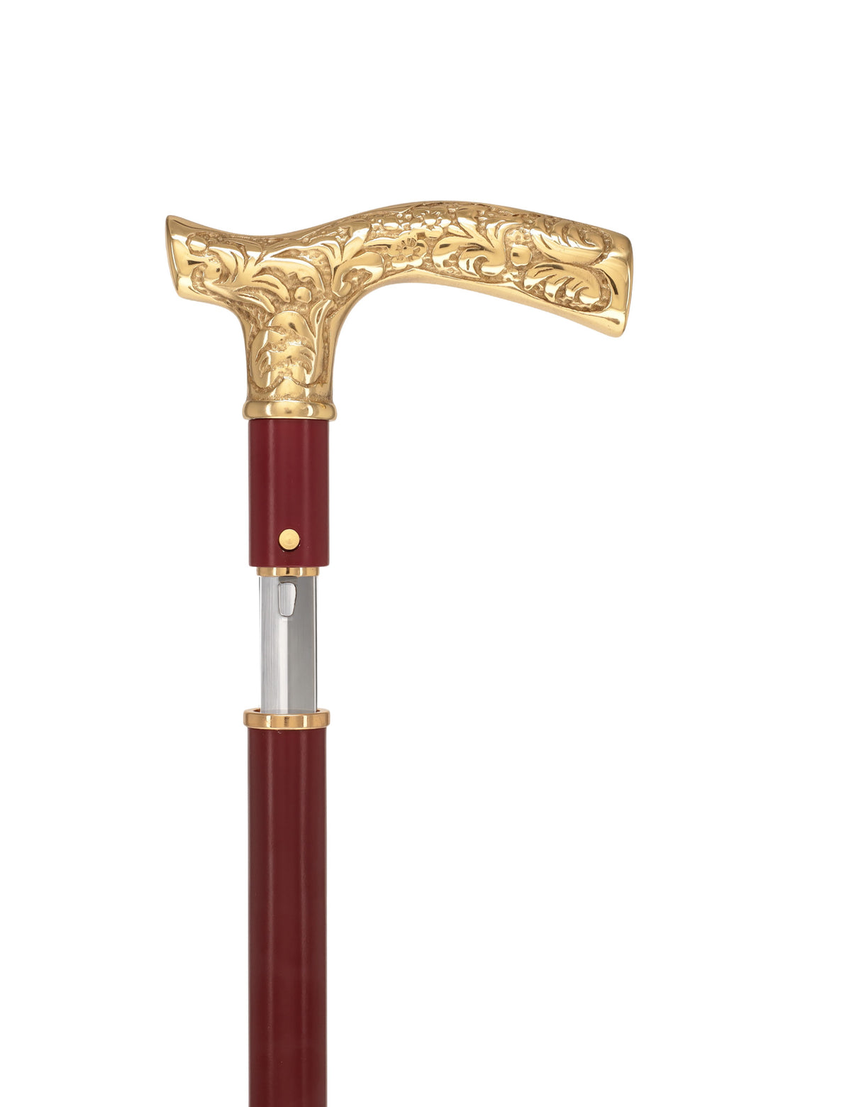 Custom RC Swords Brass Fritz Handle Sword Cane – Mahogany Metal Shaft, 29" Blade