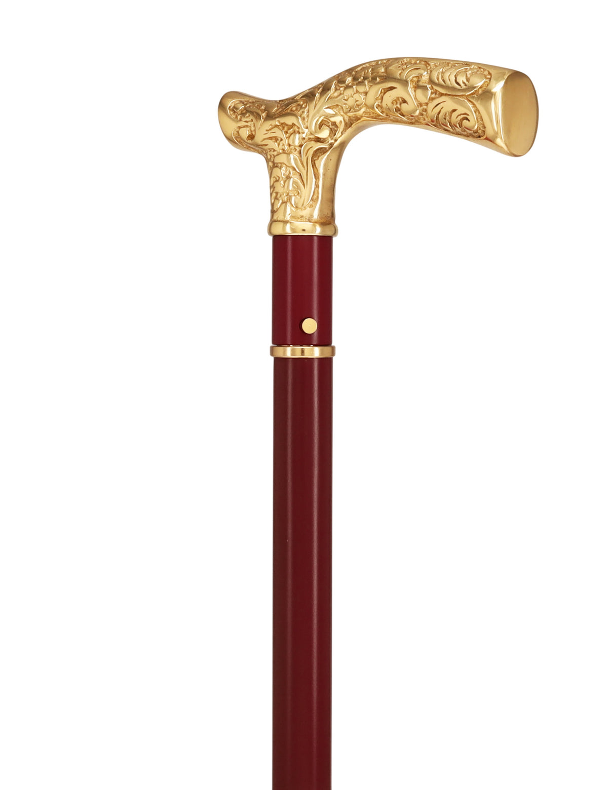 Custom RC Swords Brass Fritz Handle Sword Cane – Mahogany Metal Shaft, 29" Blade