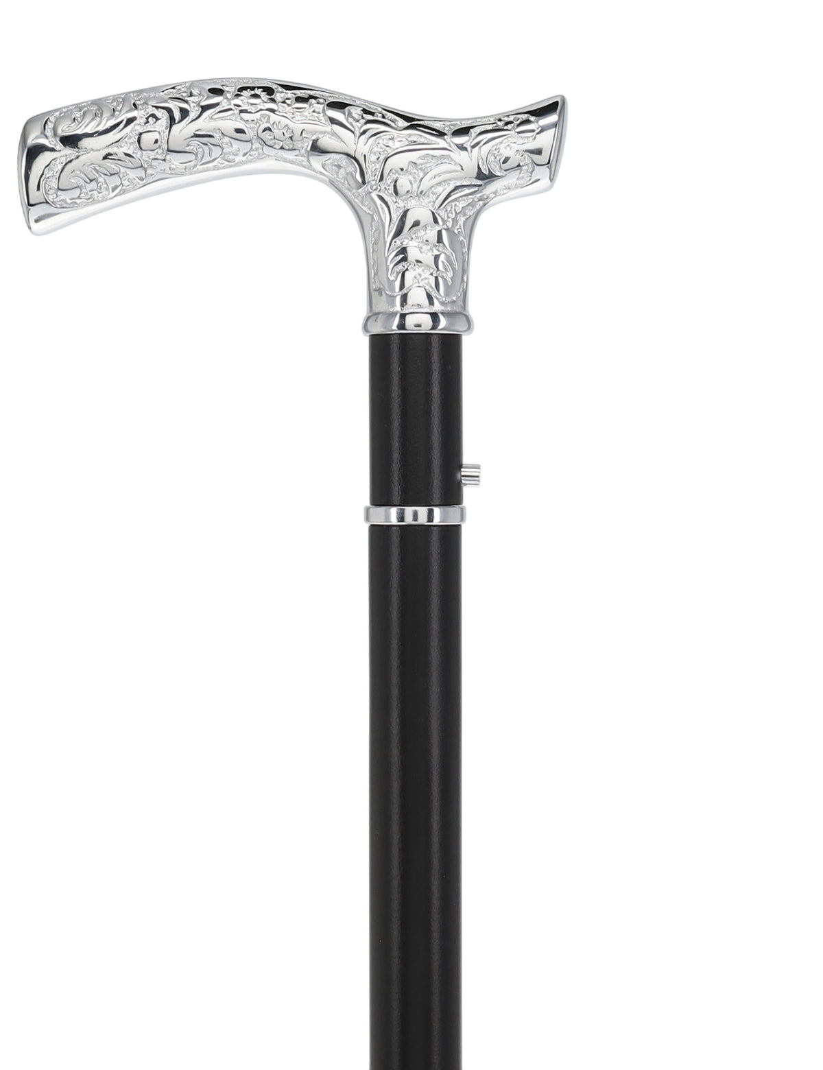 Custom RC Swords Chrome Fritz Handle Sword Cane – Black Metal Shaft, 29" Blade