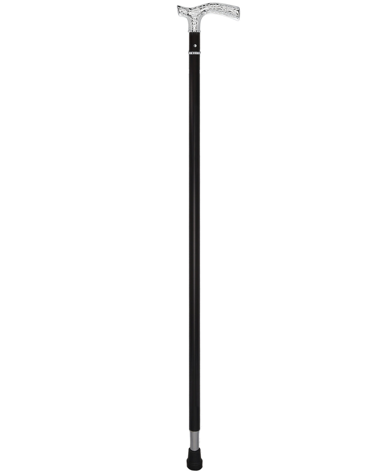 Custom RC Swords Chrome Fritz Handle Sword Cane – Black Metal Shaft, 29" Blade