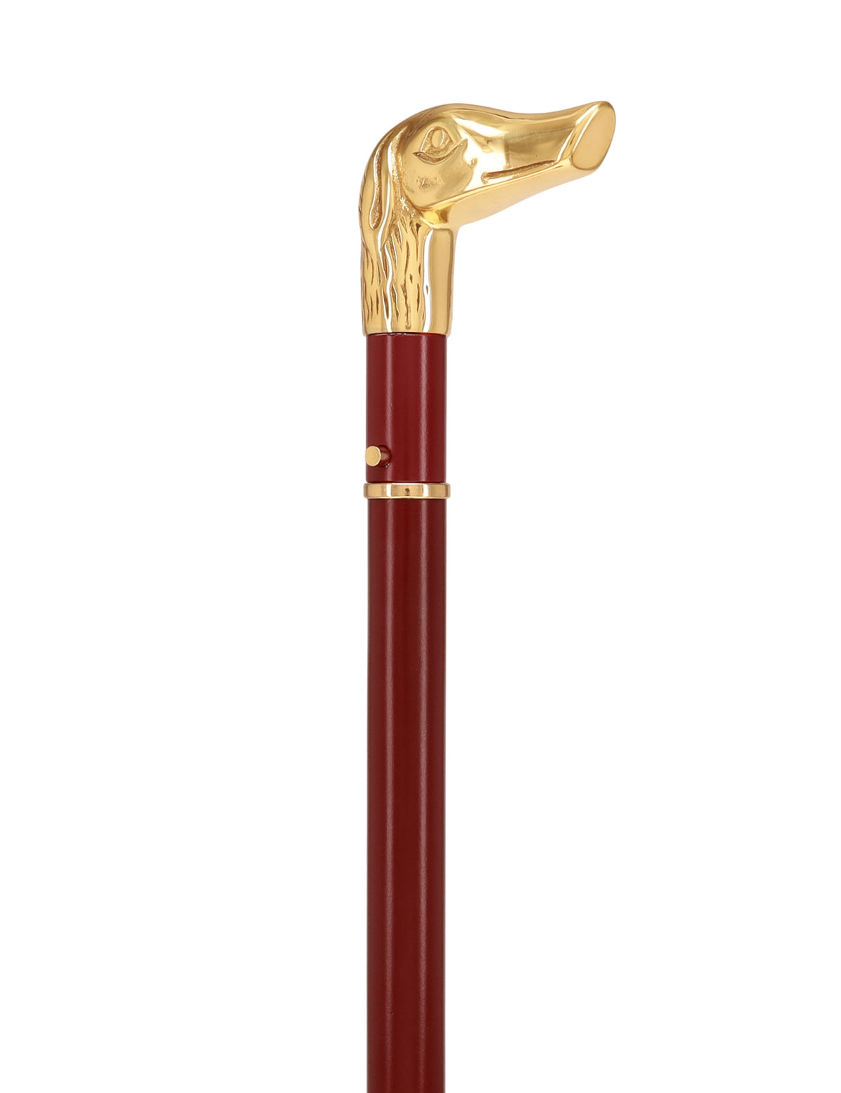 Custom RC Swords Brass Dog Handle Sword Cane – Mahogany Metal Shaft, 29" Blade