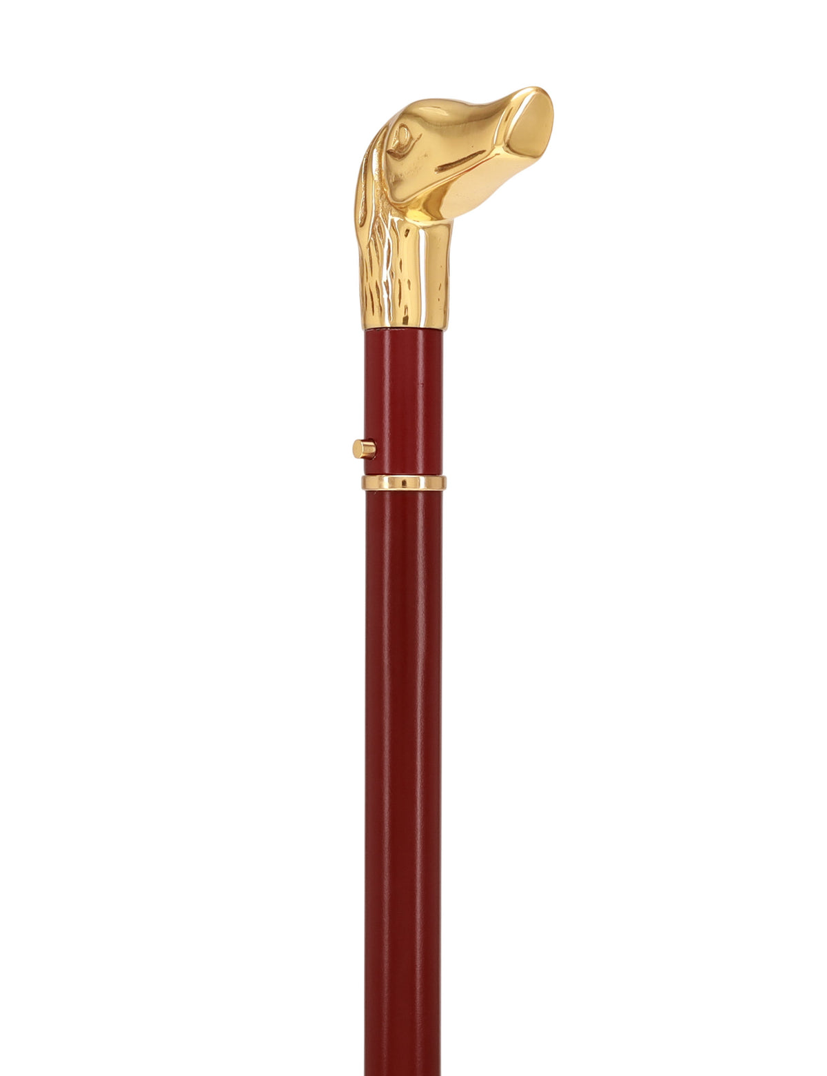 Custom RC Swords Brass Dog Handle Sword Cane – Mahogany Metal Shaft, 29" Blade