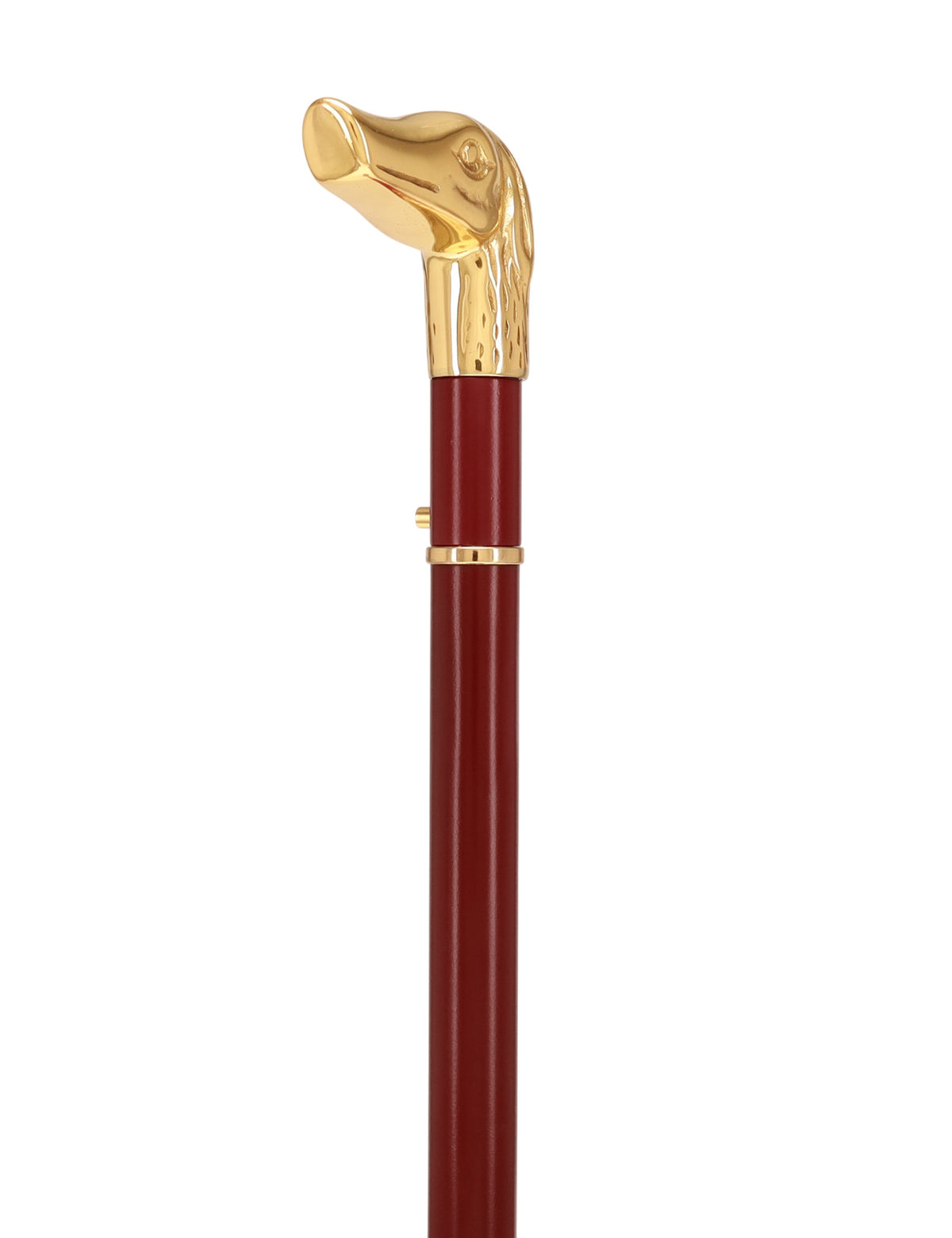Custom RC Swords Brass Dog Handle Sword Cane – Mahogany Metal Shaft, 29" Blade
