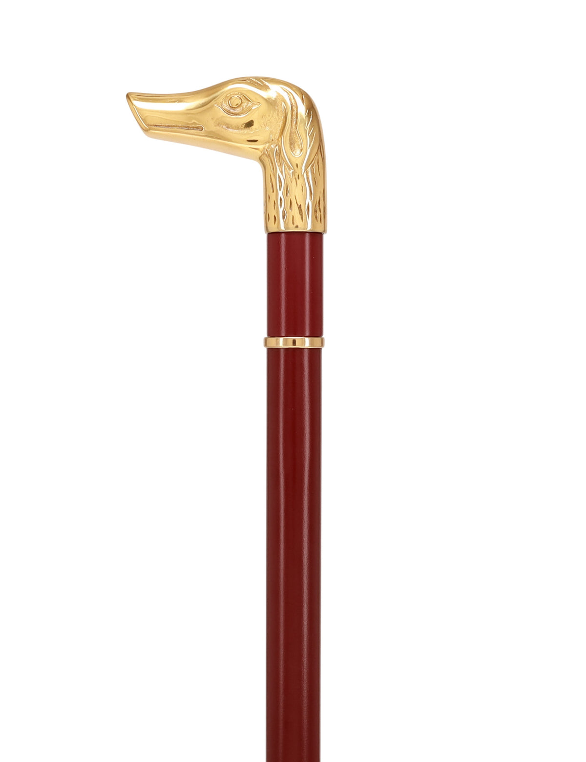 Custom RC Swords Brass Dog Handle Sword Cane – Mahogany Metal Shaft, 29" Blade