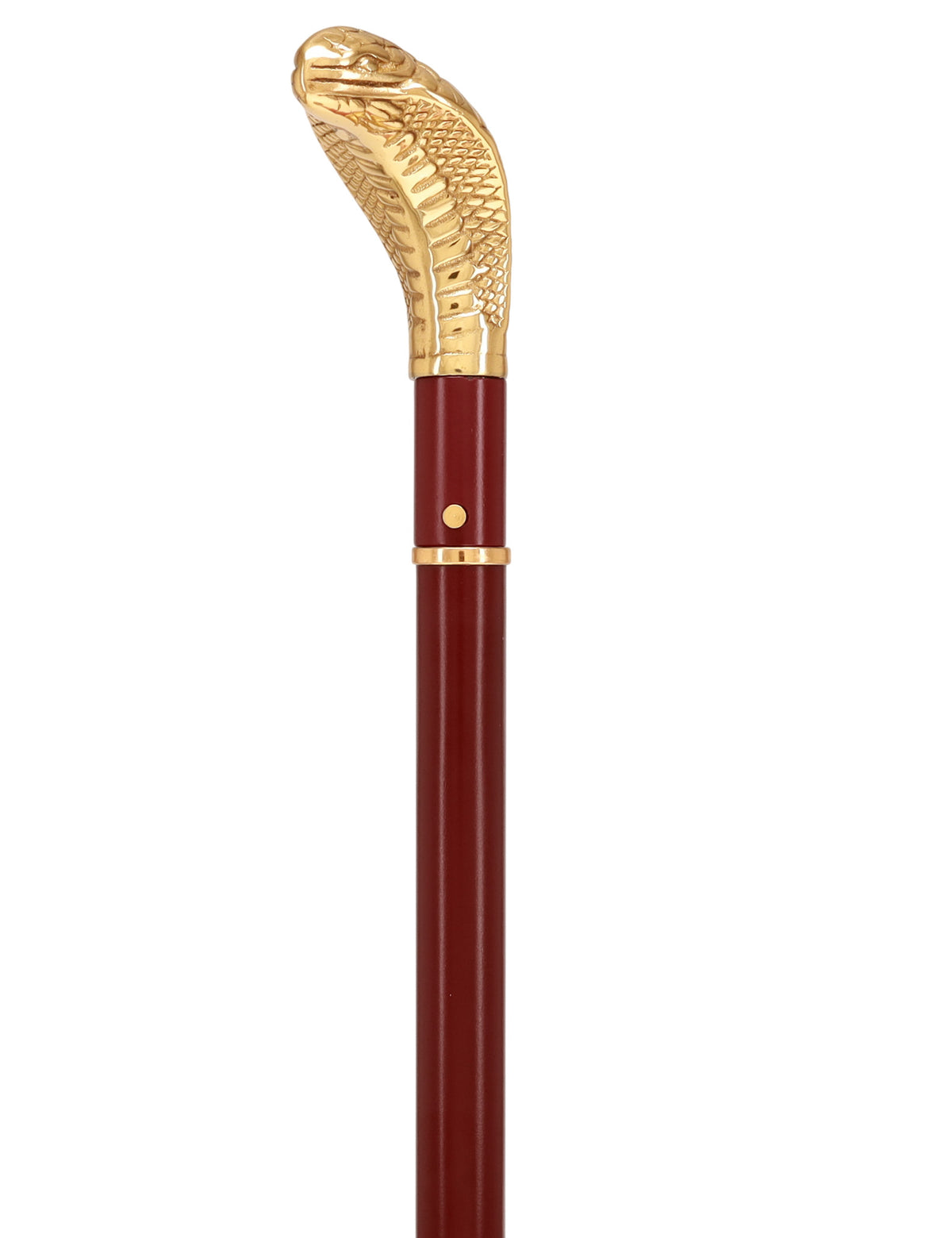 Custom RC Swords Brass Snake Handle Sword Cane – Mahogany Metal Shaft, 29" Blade